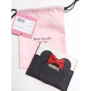 ケイトスペードニューヨーク(kate spade new york)の【新品】kate spade ケイトスペード ミニーマウス カードケース (名刺入れ/定期入れ)