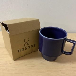 ハサミ(HASAMI)の波佐見焼 HASAMI ブロックマグ パープル(食器)