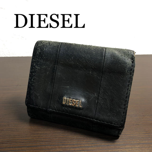 DIESEL(ディーゼル)のDIESEL 三つ折り財布  BLACK メンズのファッション小物(折り財布)の商品写真