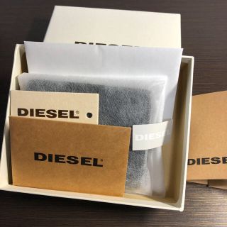 ディーゼル(DIESEL)のDIESEL 三つ折り財布  BLACK(折り財布)