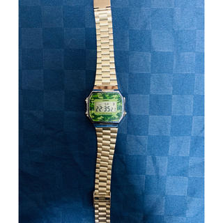 カシオ(CASIO)のCASIO A168WEC-3 カシオ 腕時計　グリーン 迷彩 海外モデル(腕時計(デジタル))
