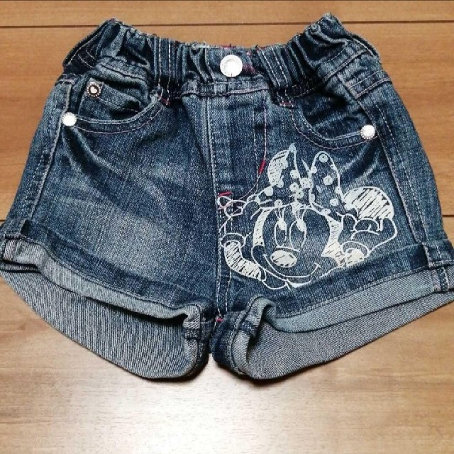 ディズニー☆ミニー デニムショートパンツ 80サイズ | フリマアプリ ラクマ