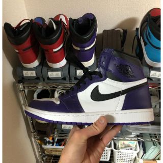 ナイキ(NIKE)のNike air Jordan1 court purple コートパープル 2d(スニーカー)