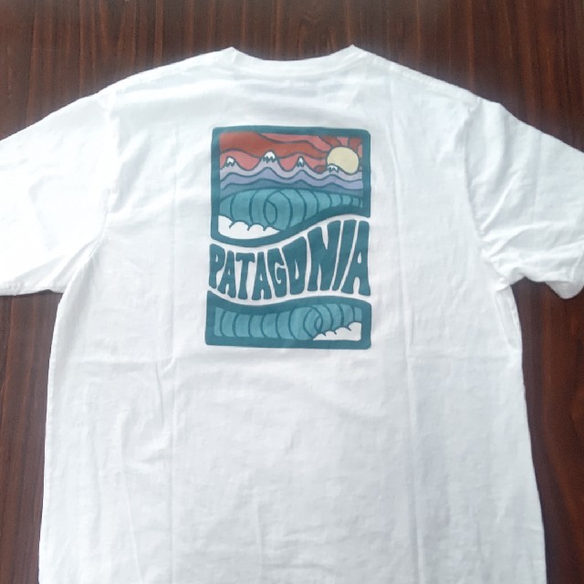 patagonia(パタゴニア)のパタゴニアpatagonia☆Tシャツ白☆サイズM試着のみ メンズのトップス(Tシャツ/カットソー(半袖/袖なし))の商品写真