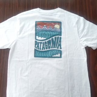 パタゴニア(patagonia)のパタゴニアpatagonia☆Tシャツ白☆サイズM試着のみ(Tシャツ/カットソー(半袖/袖なし))