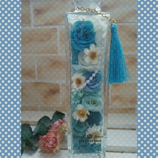 ☆。瑠璃☆。＊海の花＊青＊ハーバリウム＊バラ＊薔薇＊プリザーブドフラワー⑬(プリザーブドフラワー)