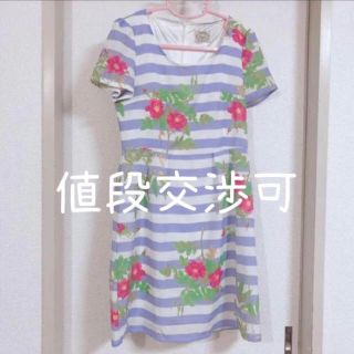 【値段交渉可】tocco closet 花柄ワンピース(ひざ丈ワンピース)