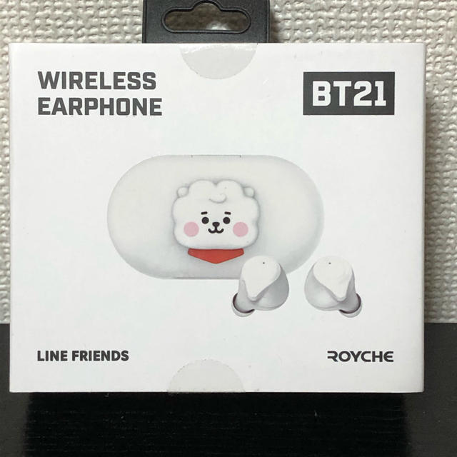 防弾少年団(BTS)(ボウダンショウネンダン)のBT21 Bluetooth イヤホン 正規品(RJ) BTS 韓国 人気商品 スマホ/家電/カメラのオーディオ機器(ヘッドフォン/イヤフォン)の商品写真