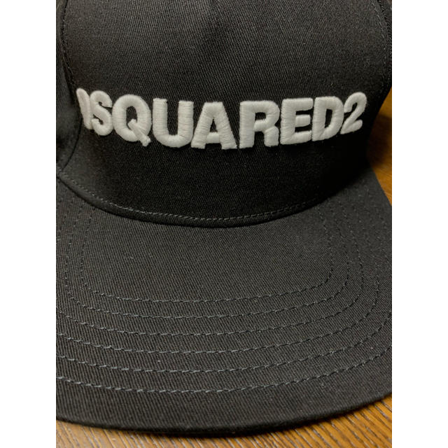 新品 ディースクエアード DSQUARED2 キャップ 黒 ロゴ 58サイズ 2