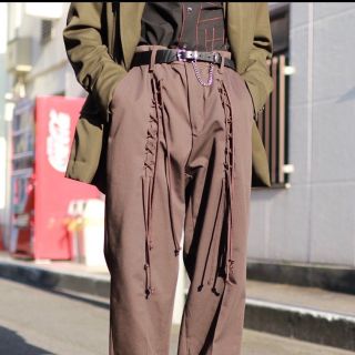 ジエダ(Jieda)のelephant TRIBAL fabrics RACE UP WORK PT(スラックス)