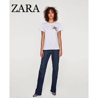 sale!新品タグ付☆ZARA☆collection刺繍UFOアップリケＴシャツ