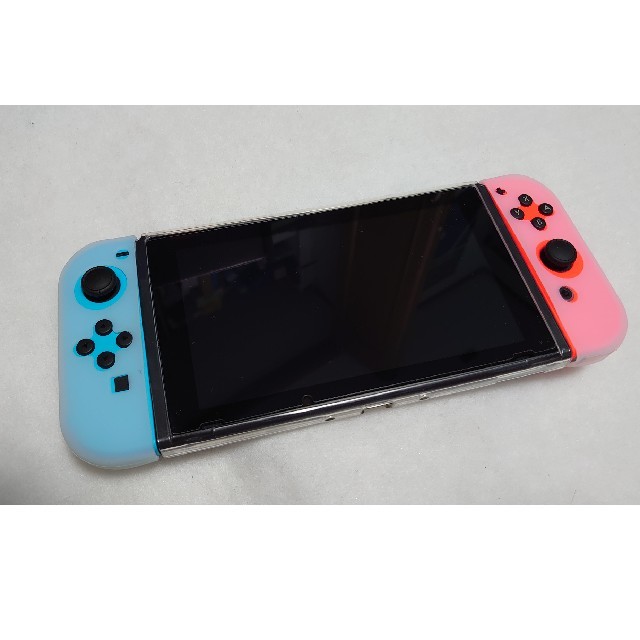 スイッチ Nintendo Switch 本体★ネオンブルー 美品 カバー付 - 1