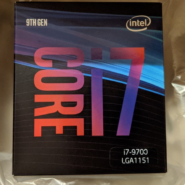 新品 未開封 インテル INTEL CPU Core i7 9700 BOX-