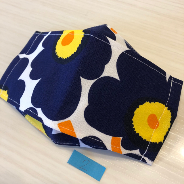 marimekko(マリメッコ)のboopoo様専用⭐︎4点ボックスタイプ　インナーマスク　茶ピンク ハンドメイドのハンドメイド その他(その他)の商品写真