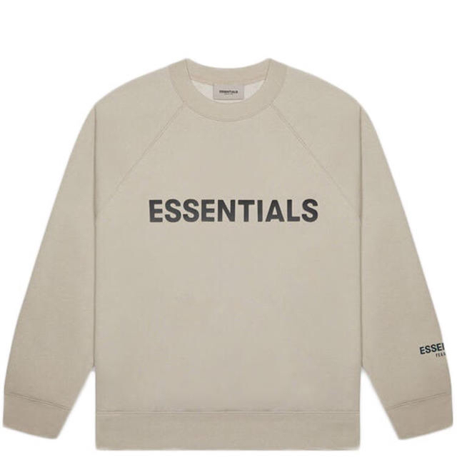 essentials 新作 2020SS ロゴ Tシャツ OATMEAL XS