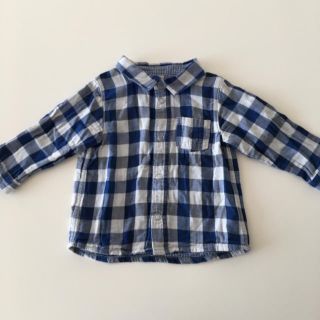 プチバトー(PETIT BATEAU)のプチバトー★74cmチェックシャツ♪(シャツ/カットソー)