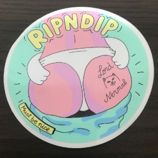 シュプリーム(Supreme)の(直径9.5cm)RIPNDip リップンディップ　ステッカー(その他)