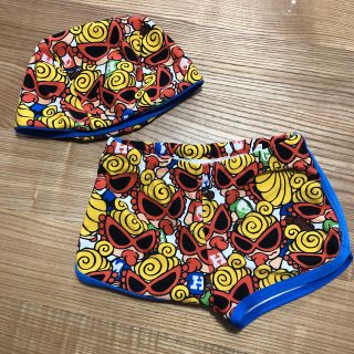 5%OFF】 ヒステリックミニ タトゥー柄 水着 140 ヒスミニ 水泳 プール