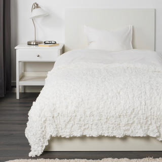 イケア(IKEA)のIKEA イケア  オフェーリア 毛布  ホワイト  新品  130×170cm(シーツ/カバー)
