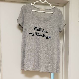 オリーブデオリーブ(OLIVEdesOLIVE)のTシャツ　グレー(Tシャツ(半袖/袖なし))