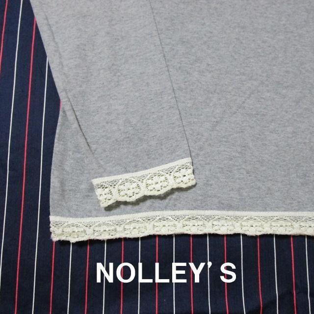 NOLLEY'S(ノーリーズ)のＮＯＬＬＥＹ’ＳロングＴシャツ/グレー レディースのトップス(Tシャツ(長袖/七分))の商品写真