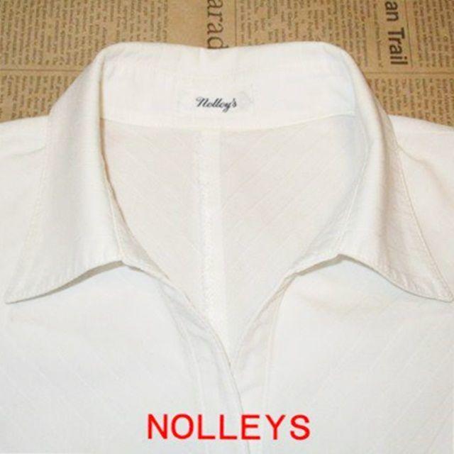 NOLLEY'S(ノーリーズ)のノーリーズＮＯＬＬＥＹ’Ｓ　ノースリーブブラウス/白 レディースのトップス(シャツ/ブラウス(半袖/袖なし))の商品写真