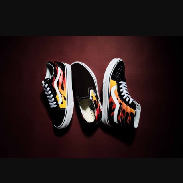 VANS OLD SKOOL オールドスクール FLAME 黒