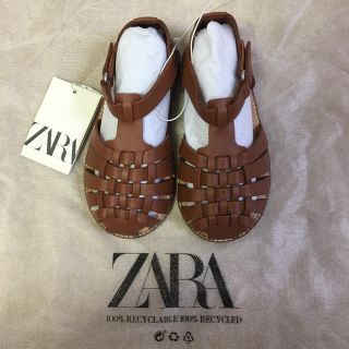 ザラキッズ(ZARA KIDS)の【新品】ザラベビー　ZARA サンダル  15センチ(サンダル)