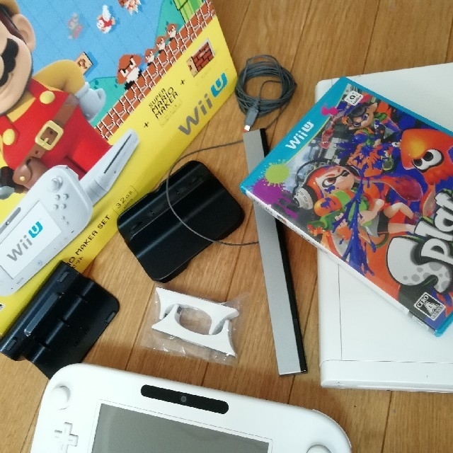 Wii U(ウィーユー)のゆうさん専用、美品Splatoon付きWii U スーパーマリオメーカー セット エンタメ/ホビーのゲームソフト/ゲーム機本体(家庭用ゲーム機本体)の商品写真