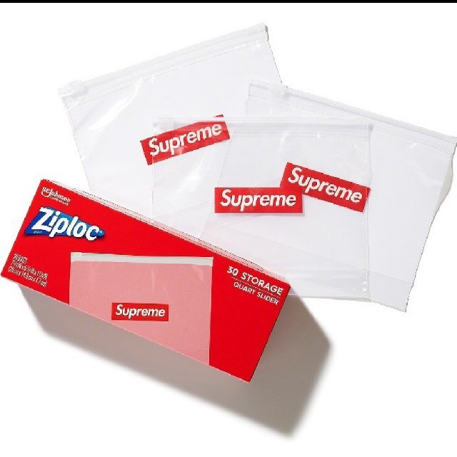 Supreme(シュプリーム)の【 Red 】 Supreme / Ziploc Bags ジップロック 3枚 インテリア/住まい/日用品のキッチン/食器(収納/キッチン雑貨)の商品写真