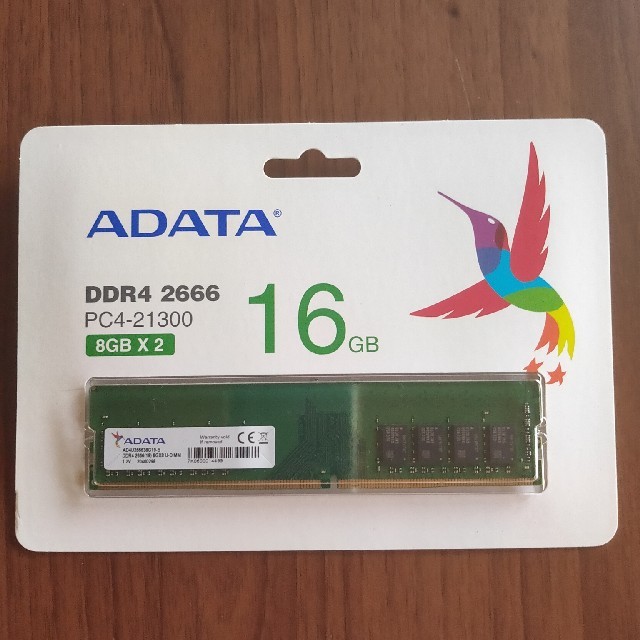 ADATA DDR4 2666 8GB x 2枚 計16GB 未使用新品