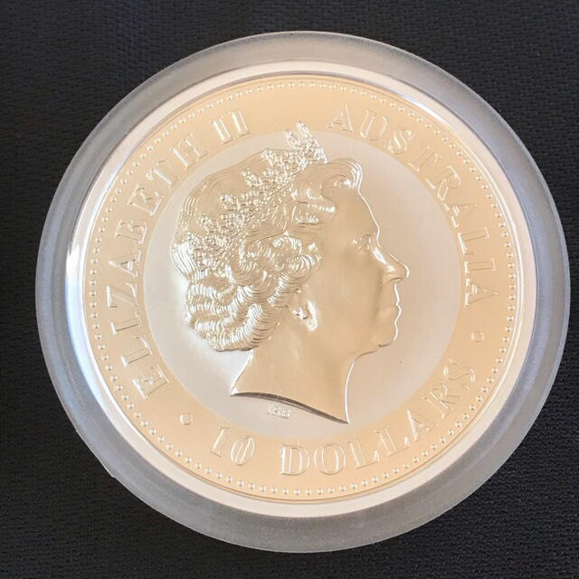 【未使用品】ワライカワセミ 2001年 10ドル大型銀貨 10oz