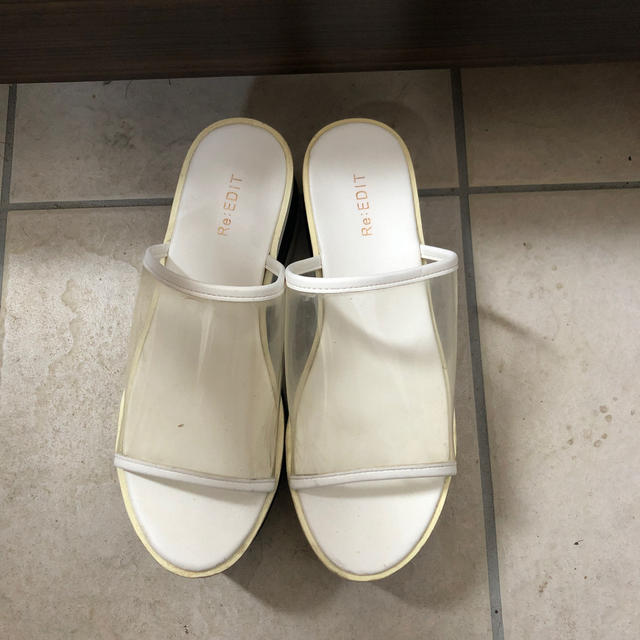 厚底クリアサンダル Ｒe:EDIT レディースの靴/シューズ(サンダル)の商品写真