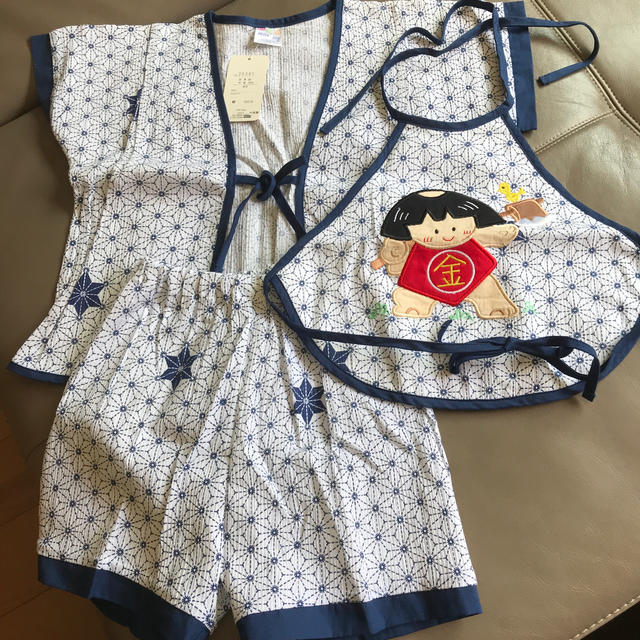 甚平風　金太郎　90cm  新品未使用 キッズ/ベビー/マタニティのキッズ服男の子用(90cm~)(甚平/浴衣)の商品写真