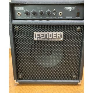 フェンダー(Fender)のfender ベースアンプ　RUMBLE15 美品(ベースアンプ)