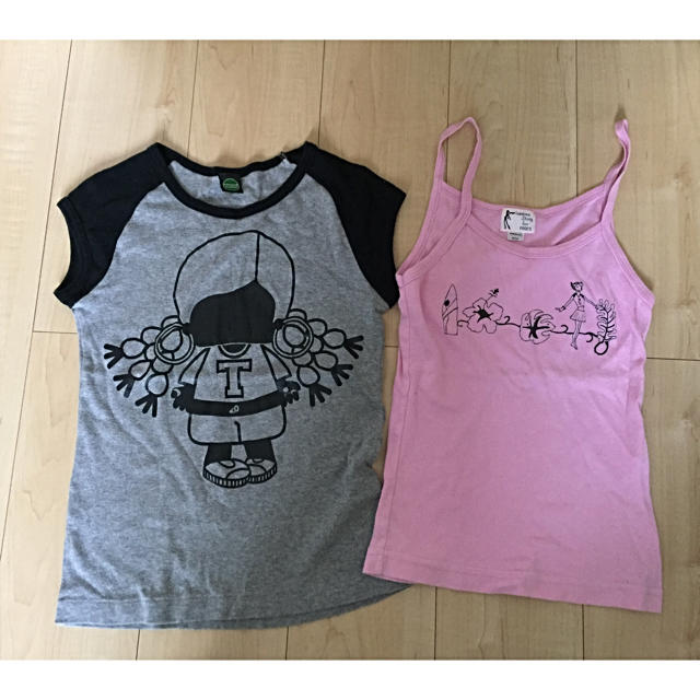 jean nassaus(ジーンナッソーズ)のTシャツ キャミソール   ジーンナッソーズ  ２枚セット レディースのトップス(Tシャツ(半袖/袖なし))の商品写真