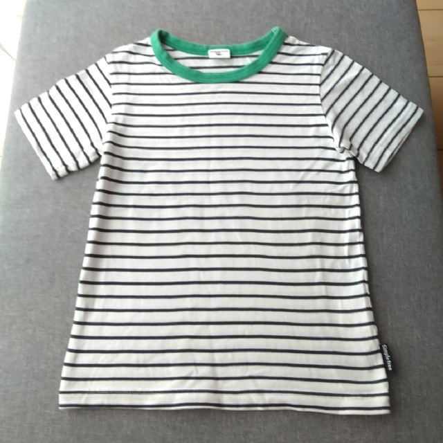 キッズ　シンプル　ボーダー　半袖　Tシャツ キッズ/ベビー/マタニティのキッズ服男の子用(90cm~)(Tシャツ/カットソー)の商品写真