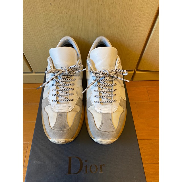 正規 16SS Dior Homme ディオールオム レザー スニーカー