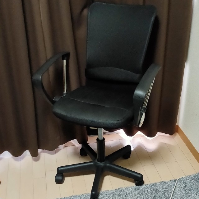 椅子 ワークチェア 昇降 肘掛 (直渡¥1,000) インテリア/住まい/日用品の椅子/チェア(デスクチェア)の商品写真