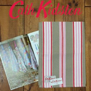 キャスキッドソン(Cath Kidston)の新品 キャスキッドソン ティータオル ティッキングブラウンマルチ(その他)