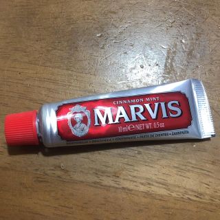 マービス(MARVIS)の+ﾟ｡* マービス　歯磨き粉　シナモン　ミント　10ml 新品未開封*｡ﾟ+(歯磨き粉)