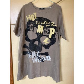 大きいサイズ スカル柄 Tシャツ 5L(Tシャツ(半袖/袖なし))