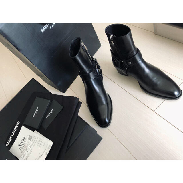 saint laurent Paris ルーカスアンクルブーツ41 ヒールブーツ靴/シューズ