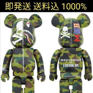 メディコムトイ(MEDICOM TOY)の即発送 mastermind VS BAPE®️ BE@RBRICK 1000%(その他)