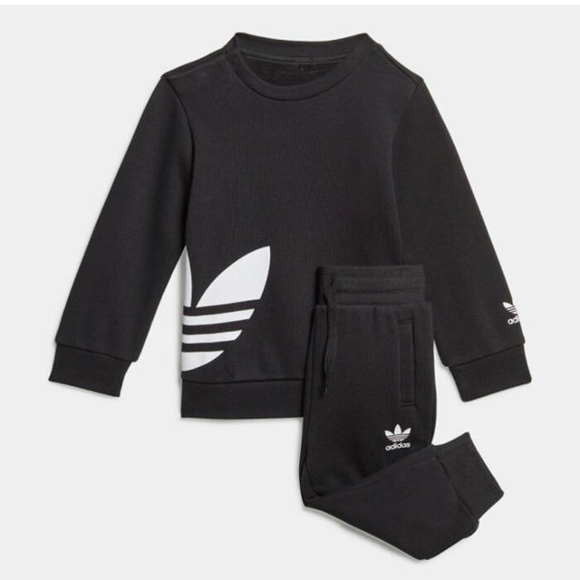 adidas(アディダス)のりおん様専用★限定値下アディダス  スウェット　ブラック　100 セットアップ キッズ/ベビー/マタニティのキッズ服男の子用(90cm~)(その他)の商品写真