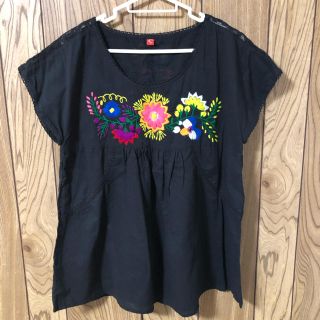 チャイハネ(チャイハネ)のチャイハネ  アミナ　ブラウス　チュニック　花柄　刺繍　エスニック  アジアン(シャツ/ブラウス(半袖/袖なし))