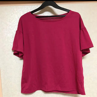 ジーユー(GU)のジーユー GU 無地 Tシャツ ピンク(Tシャツ(半袖/袖なし))