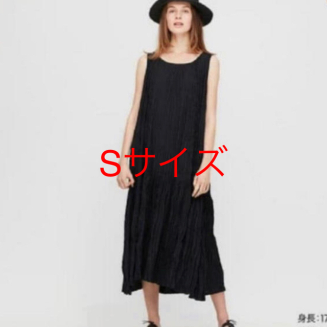 UNIQLO(ユニクロ)のユニクロ×イネス＊ツイストプリーツワンピース S レディースのワンピース(ロングワンピース/マキシワンピース)の商品写真