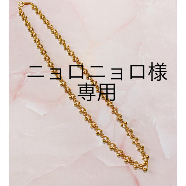 翌日発送可能】 K18 デザインネックレス ミラーボール美品 ネックレス
