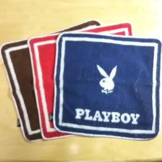 プレイボーイ(PLAYBOY)のプレイボーイ ハンドタオル 3枚セット(ハンカチ/ポケットチーフ)